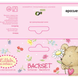 Headercard für ein Kinder-Backset
