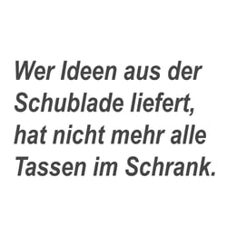 Ideen aus der Schublade?