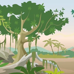 Jurassic landscape
