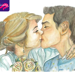 Hochzeitsgeschenk – Aquarell
