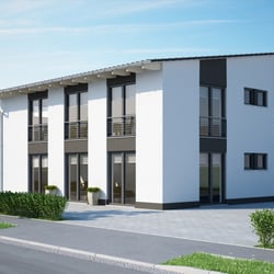 Visualisierung eines Bürohauses für Firma „Wagener Systemhaus“
