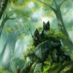 Two wolves