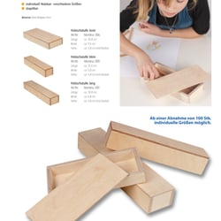 Holzschatulle mit Deckel