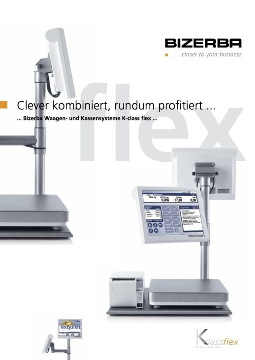 Broschüre Waagen- und Kassensysteme K-class flex