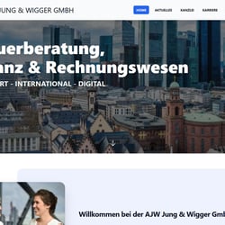 AJW Jung & Wigger Steuerkanzlei: Website Konzept & Text