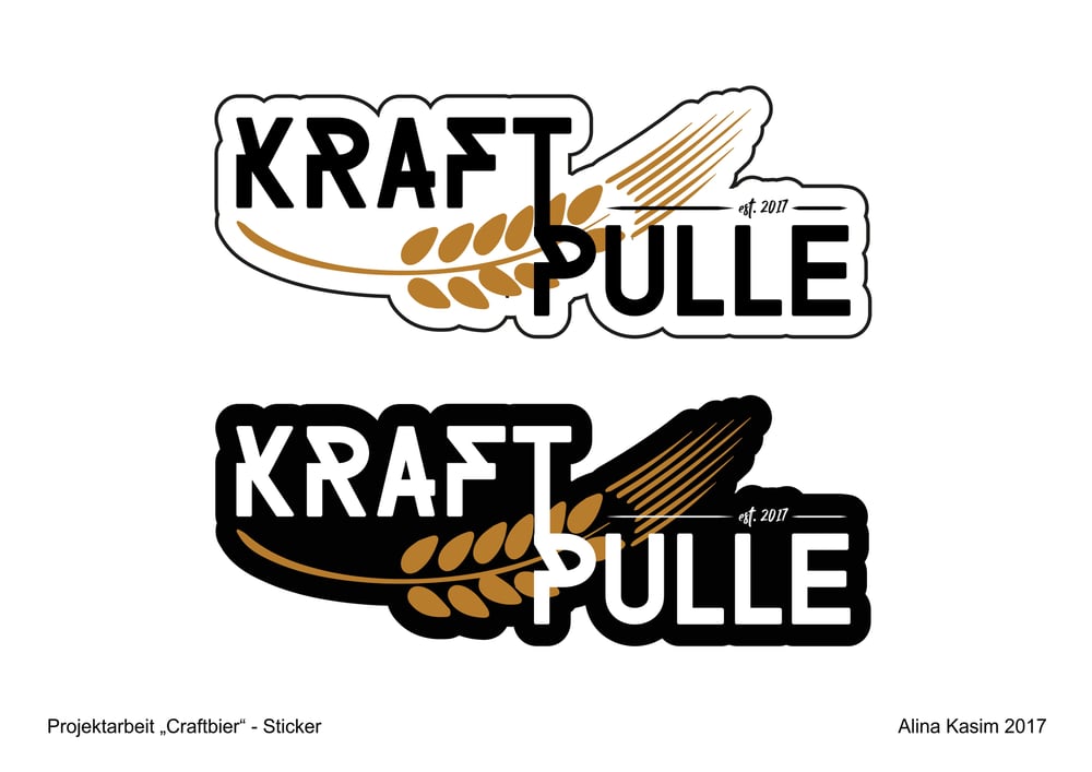 Kraftpulle – Vinylsticker
