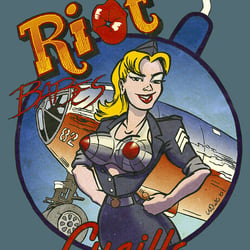 Riot Girls »Lucille«, T-Shirt Design