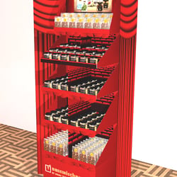 Nussmischung Kreation und Illustration Floor Merchandiser