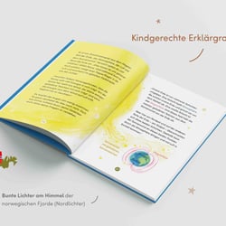 Erklärgrafik Nordlichter von „Magische Wunder der Natur“/ Design und Illustration (auf Amazon erhältlich)