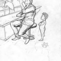 Illustrationsserie zu gesellschaftlichen Problemen