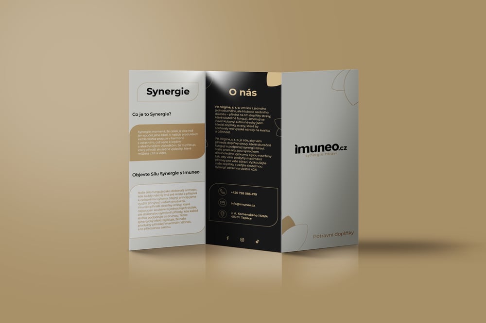 Brochure design for Imuneo.cz