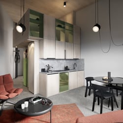 3D Visualisierung Apartmenthaus Frame in Andermatt