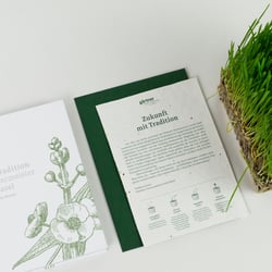 Buch und Mailing auf Samenpapier