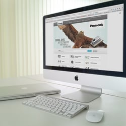 Anzeigenmotiv in Web als Banner oder Slider – Panasonic