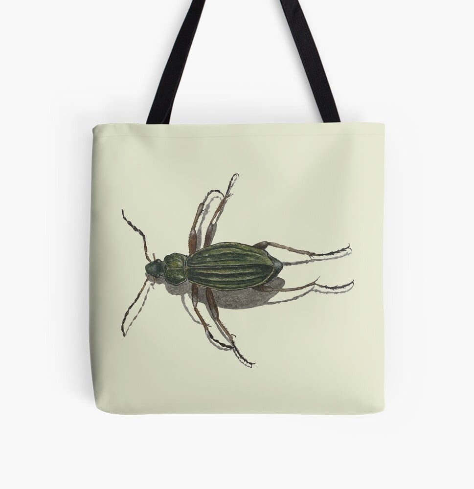 Goldlaufkäfer auf allover-print-tote-bag