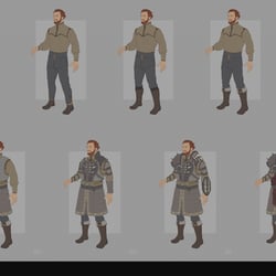design B – layering of elements + variants