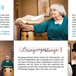 Flyer für musikalische Seniorenbetreuung
