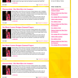 Fashiontrix –  Catwalktricks Übersichtsseite