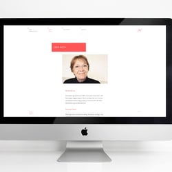 Responsive Website für Atelier Agi auf Desktop-Rechner