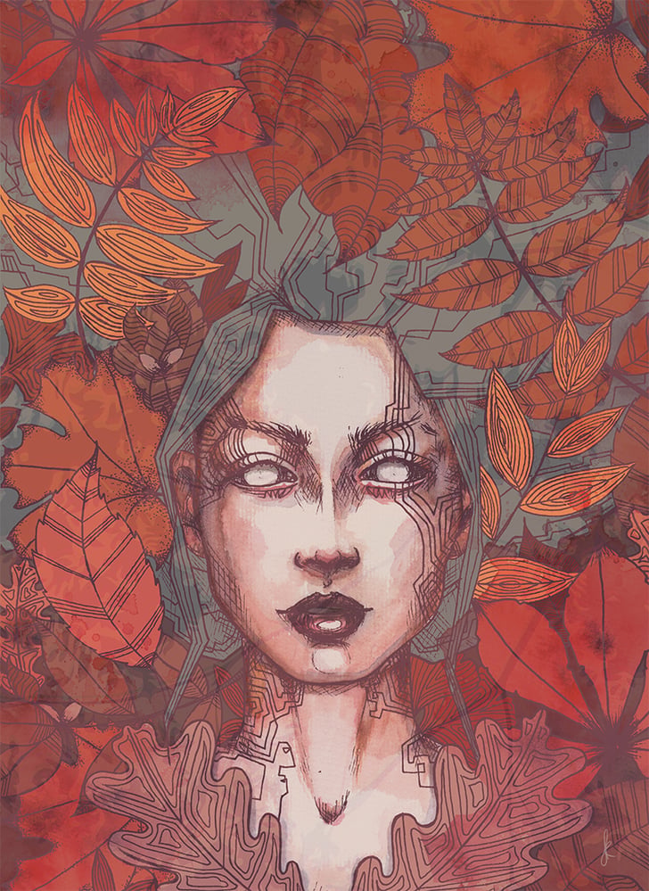 Portrait „autumnleaf“ aus der Bilderreihe „seasons“