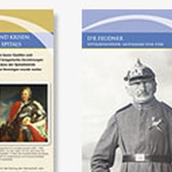 ausstellungstafeln für „750 jahre stiftskirche und spital lahr“
