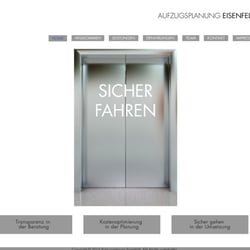 Aufzugsplanung Website mit Joomla!