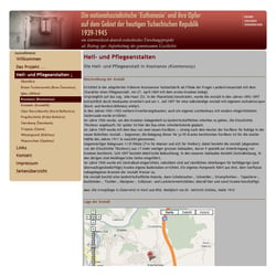 Seite mit Informationen zu einer ehemaligen „Euhthanasie“-Anstalt mit Lagebeschreibung via Google Maps