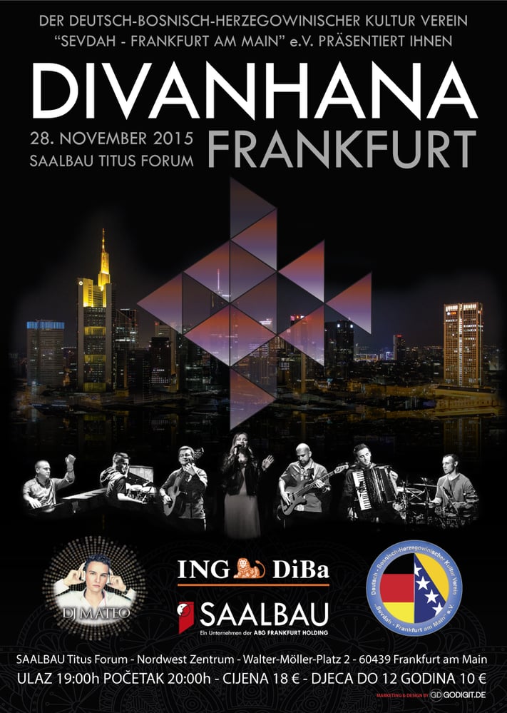 Plakat – Konzert Divanhana 2016