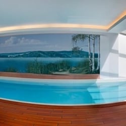 Private Schwimmhalle im Umfeld Berlins (2), Innenpanorama