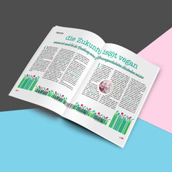 ANN –  Konzept für ein neues Lifestyle-Magazin – Doppelseite Vegane Ernährung