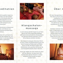 Flyer für Klangmeditationen