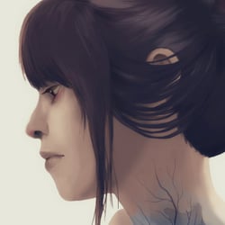 Digital portrait drawing