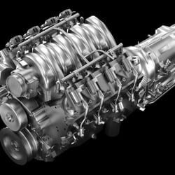 V8-Motor für das Rally Fighter-Fahrzeugdesign