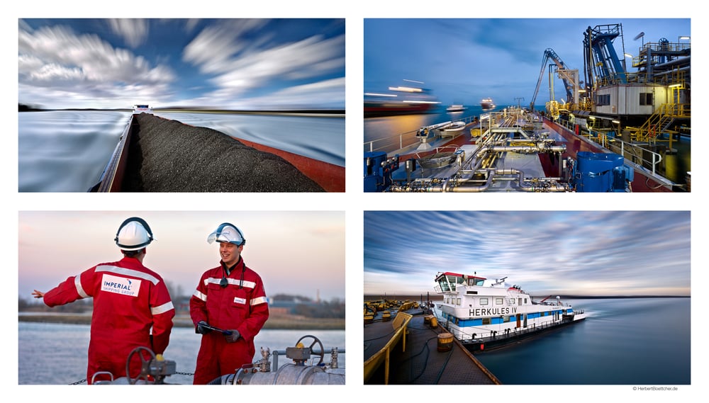 Artistic photography for inland shipping