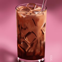 Eiskaffee – Digitale Getränkeillustration