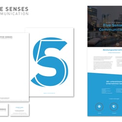 Corporate Design Entwicklung für Five Senses Communication