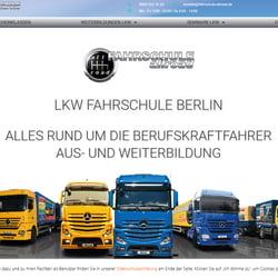 Webseite Fahrschule allroad LKW