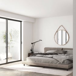 Innenraum-Rendering von Schlafzimmer