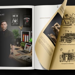 Print Portfolio of a Freelance Creative Director from Germany
