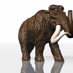 Das virtuelle 4-Meter-Mammut in 3D