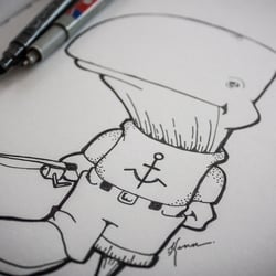 Captain Nemo—Original Sketch