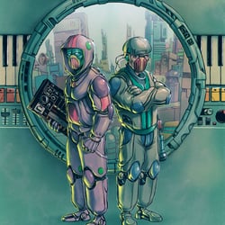 Vinyl Cover Draft – Model Citizens „Are Friends Electro?“ LP