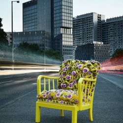 pompomchair yellow