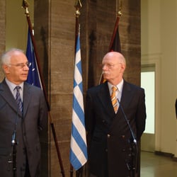Spilios Spiliotopoulos mit Peter Struck ( in memoriam)