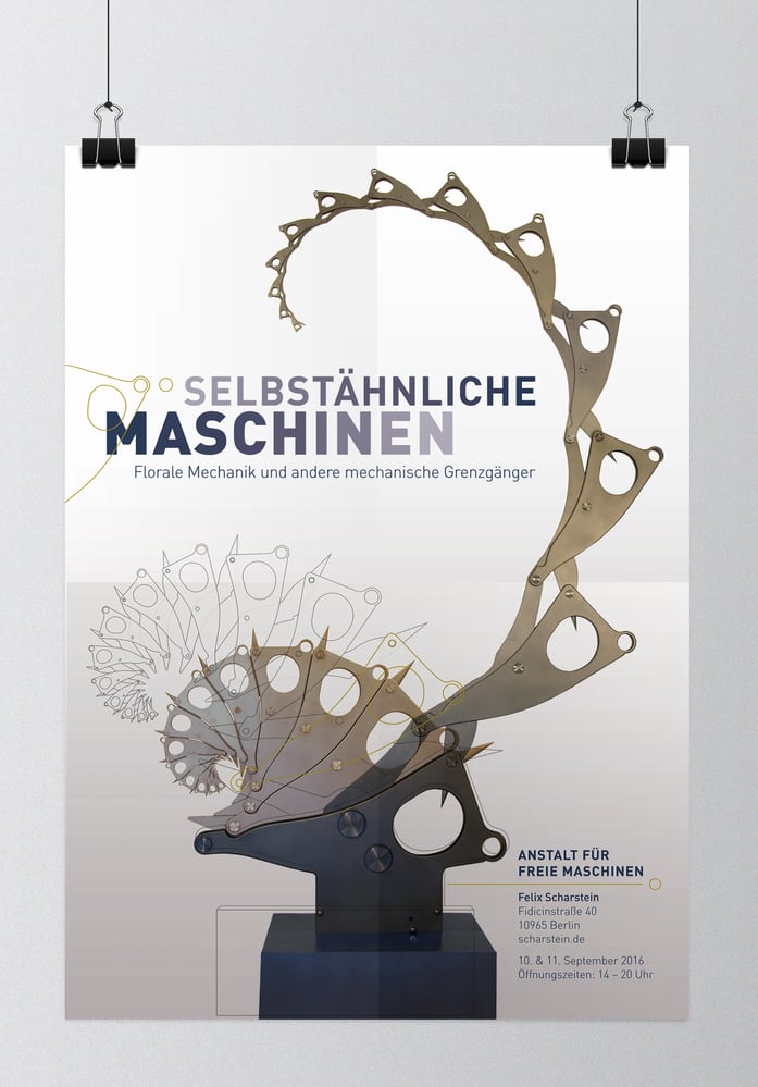 Poster Selbstähnliche Maschinen – Anstalt für freie Maschinen