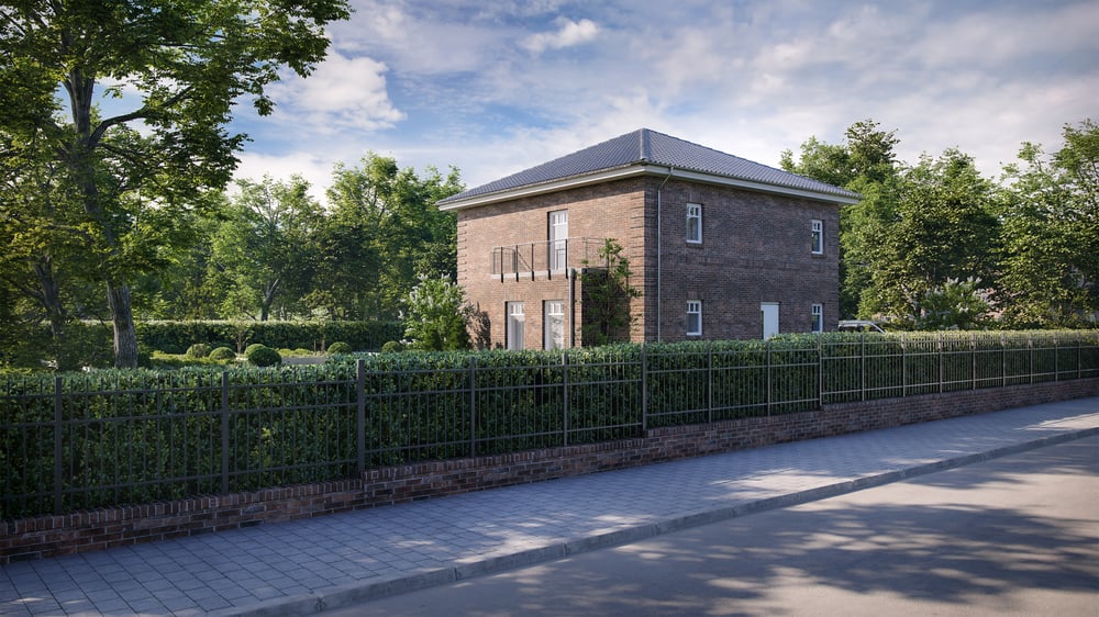 Neubau eines zweistöckigen Hauses