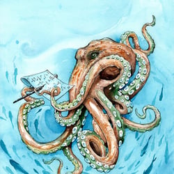 Illustration mit Aquarellfarben