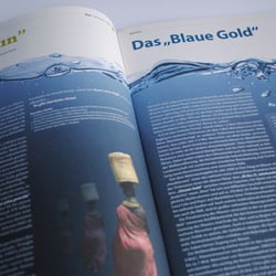 Doppelseite zum Thema Privatisierung von Wasser