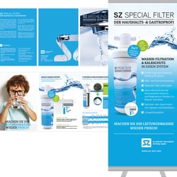 Flyer und Roll Up-Gestaltung