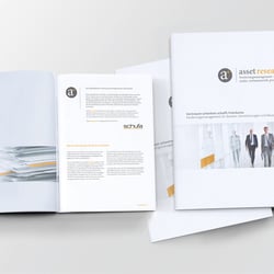 Broschüre für Finanzdienstleister